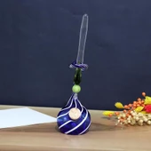 Veraart Kişiselleştirilmiş El Yapımı Murano Cam Ahşap Kutulu Cam Kalem Hokkalı  Grace 101 - 8