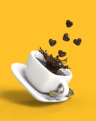 Kalp Kahve Fincanı Anahtarlık thumbnail 5