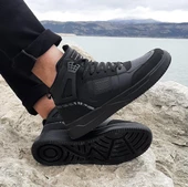 Dunlop 2238-2243 Siyah, Fuspetli Ortapedik Boğazlı  Basket Spor Ayakkabı - 1