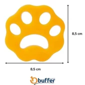 BUFFER® 2 Adet Evcil Hayvanlar ve Çamaşır Makinesi İçin Pati Şekilli Renkli Tüy Temizleme Aparatı - 7