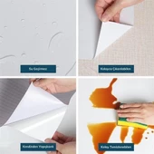 BUFFER® Mermer Desenli Masa Tezgah Mutfak Su Geçirmez Yapışkanlı Folyo Sticker Siyah 5x0,6m - 5