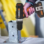 Worx Wx370.1 20Volt/2.0Ah. Li-İon Çift Akülü Profesyonel Şarjlı Darbeli Matkap - 12