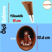 Clara Mobilya Kanepe Sehpa Tv Ünitesi Baza Koltuk Ayağı Kahverengi Krom Renk 15 Cm Ayakları thumbnail 3