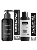 NEDOX Keratinli Saç Bakım Şampuanı 500 ml+ Saç Düzleştirici,şekillendirici Keratin Botoks Krem 250 ml - 1