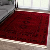 Afgan Türkmen Otantik Desenli Dokuma Salon ve Oturma Odası Halısı 2959H_ZS77 - 1