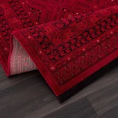 Afgan Türkmen Otantik Desenli Dokuma Salon Halısı 6919B_ZS77 - 5