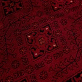 Afgan Türkmen Otantik Desenli Dokuma Salon Halısı 6919B_ZS77 - 2