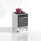 Kenzlife ankastre modülü kabini malik ejder byz fırın ocak dolabı kapaklı ayarlı ayaklı - 2