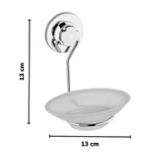 Wenken Vidasız Ultra Güçlü Yapıştırma Lüks Krom Sabunluk - 4