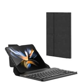 Galaxy Z Fold 2 Kılıf Standlı Klavyeli Kalem Bölmeli Zore Kıpta Klavyeli Kılıf - 11