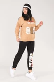 Kadın We Bare Bears Baskılı Eşofman Takımı Camel - 2