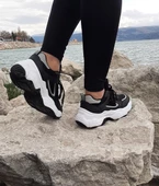 Dunlop 2323 Siyah-Beyaz Renk Fuspetli Kalın Taban Spor Ayakkabı - 9