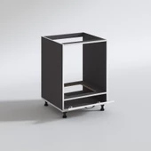 Kenzlife ankastre modülü kabini malik ejder gri fırın ocak dolabı kapaklı ayarlı ayaklı thumbnail 3