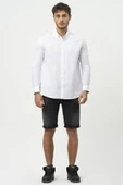 No Fear Orijinal Erkek Gömlek Beyaz - 1