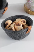 Mini | 3 Adet Çerezlik Kuru Pasta Sepeti | Çok Amaçlı El Yapımı Sepet - 5