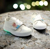 ışıklı elsa baskılı çırtlı ayakkabı - 4