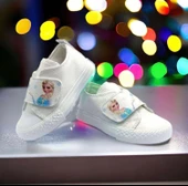 ışıklı elsa baskılı çırtlı ayakkabı - 1