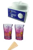 Sir Ağda Makinesi + 2 Adetpudralı Soyulabilen Boncuk Ağda + Spatula Seti - 1