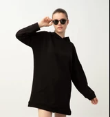 Nors Frig Kapüşonlu Tunik Sweatshirt Siyah - 2