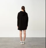 Nors Frig Kapüşonlu Tunik Sweatshirt Siyah - 3