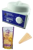 Sir Ağda Makinesi +Naturel Soyulabilen Boncuk Ağda + Spatula Seti - 1