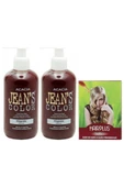 Jeans Color Saç Boyası Magenta 250 ml 2 Adet + Hairplus Saç Açıcı - 1