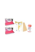 Pudralı (hassas Ciltler) Kalıp Ağda 400g X 2 + Spatula 100'lü + Ağda Yağı Sprey 100 Ml - 1