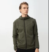 Nors Njord Kapüşonlu Sweatshirt Haki - 1