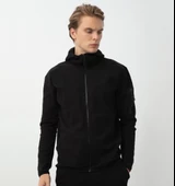 Nors Njord Kapüşonlu Sweatshirt Siyah - 1