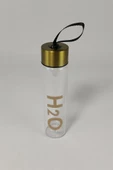 H2o Metal Kapaklı Cam Matara Altın 450 Ml C1-1-18 - 2