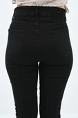 Kadın Yüksek Bel Siyah Jean Pantolon 6187-23 - 6