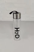 Digithome H2O Metal Kapaklı Borosilikat İnce Cam Matara 400 ml C1-1-18 - 2