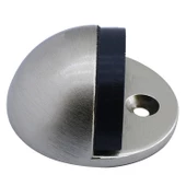 Yarımay Kapı Stoperi Tamponu Vidalı Metal Kapı Stopu Durdurucu Tutucu Saten (5 ADET) thumbnail 6