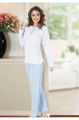 Uzun Kollu Anne Pijama Takımı - 1