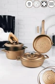 Digithome Oms 3’lü Mini Döküm Tencere Seti Bakır – 3720 – 3721 - 3722 C1-1-71 - 1