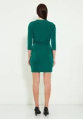 Modatalika Kadın Kruvaze Yaka Kısa Elbise thumbnail 4
