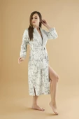 Jakarlı Lakoste Bambu Cotton Bayan Sabahlık - 4