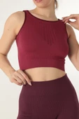 Miorre Kalın Askılı Dantelli Seamless Spor Büstiyer - 1