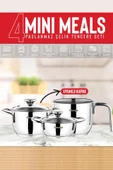 Stevig 4 Mini Meals 18/10 Paslanmaz Çelik Tencere Seti 5 Parça St-303 - 2