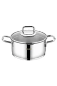 Stevig 4 Cook Pro Süzgeç Kapaklı 18/10 Paslanmaz Çelik Tencere Seti 6 Parça ST-301 - 4
