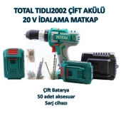 Total Tıdlı2002 Çift Akülü Darbeli Vidalama Matkap 20V Li-On - 3