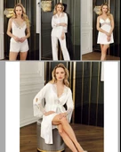 LOWELA PARİS 3005 Penye Kısa Gecelikli 6 Lı Çeyiz  SETİ thumbnail 6