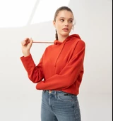 Nors Bolthor Kapüşonlu Crop Sweatshirt Kiremit - 2
