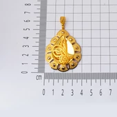 22 Ayar Altın Tuğralı Kolye Ucu - 5