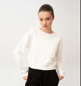 Nors Baldur Crop Sweatshirt Ekru - 2