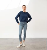 Nors Baldur Crop Sweatshirt Lacivert - 1