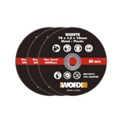 WORX WA6076.3 WX801 İçin 76x10mm 3 Adet Metal ve PVC Kesme Taşı - 1