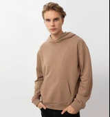 Nors Kvasir Kapüşonlu Sweatshirt Moka Kahve - 2