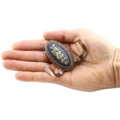 Palmira Duvar Vestiyer Askısı Metal Dolap Elbise Havlu Askılığı Antik Bakır Askı Askılık (4 Adet) thumbnail 4