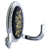 Palmira Duvar Vestiyer Askısı Metal Dolap Elbise Havlu Askılığı Krom Askı Askılık (4 Adet) thumbnail 2